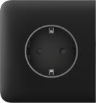 Бічна панель для вбудованої розетки Ajax SideCover for Outlet Basic, чорний