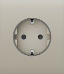 Центральна панель для вбудованої розетки Ajax CenterCover for Outlet Basic, ivory