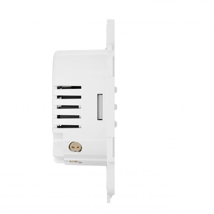 Реле двоклавішний вимикач прохідного типу Ajax LightCore 2-gang 2-way for LightSwitch Jeweler, бездротовий