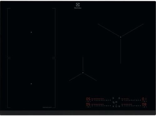 Варильна поверхня Electrolux індукційна, 71см, розширена зона, датчик кипіння, Fry sensor, Hob2Hood, чорний