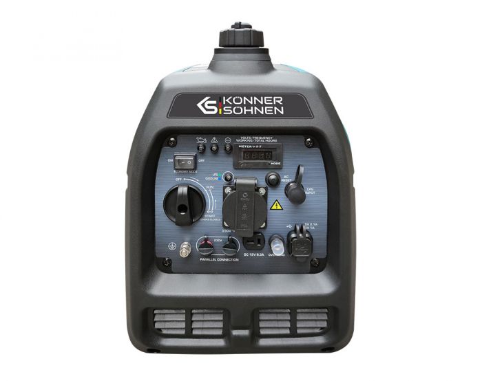 Генератор газобензиновий інверторний Konner&Sohnen KS 3100iG S, LPG 230В, 3.1кВт, ручний стартер, 22кг