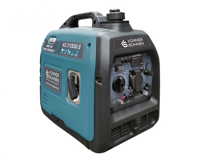 Генератор газобензиновий інверторний Konner&Sohnen KS 3100iG S, LPG 230В, 3.1кВт, ручний стартер, 22кг