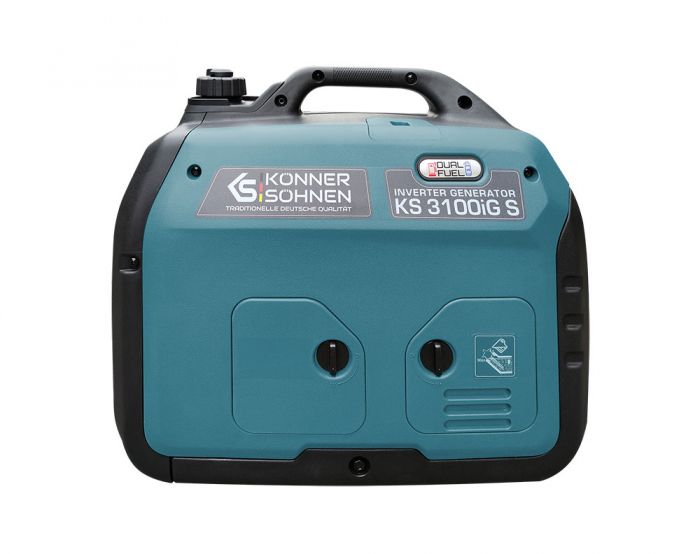 Генератор газобензиновий інверторний Konner&Sohnen KS 3100iG S, LPG 230В, 3.1кВт, ручний стартер, 22кг