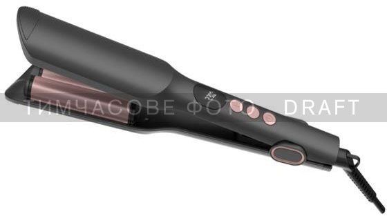 Плойка для завивки волосся Ardesto Pink Touch, 55Вт, 100-200C, кераміка, сірий+рожевий