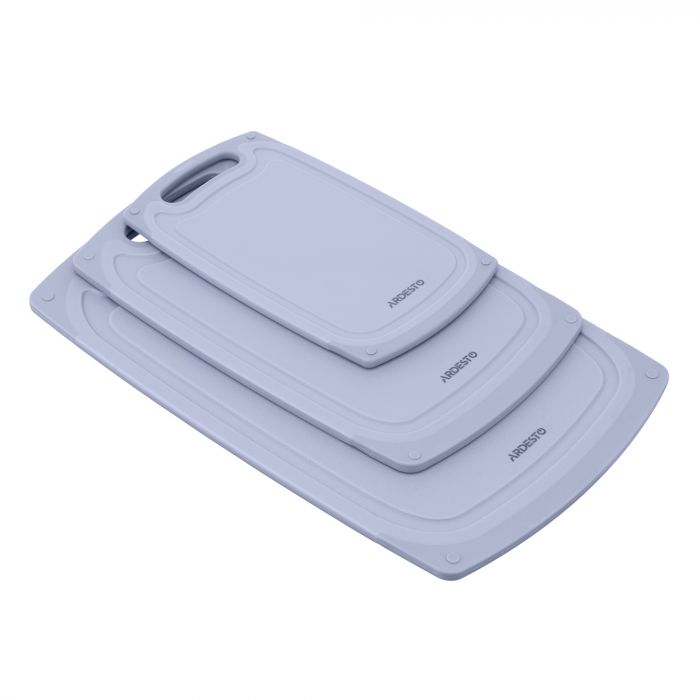 Дошка кухонна ARDESTO Gemini, 33х20х0.85см, пластик, сірий