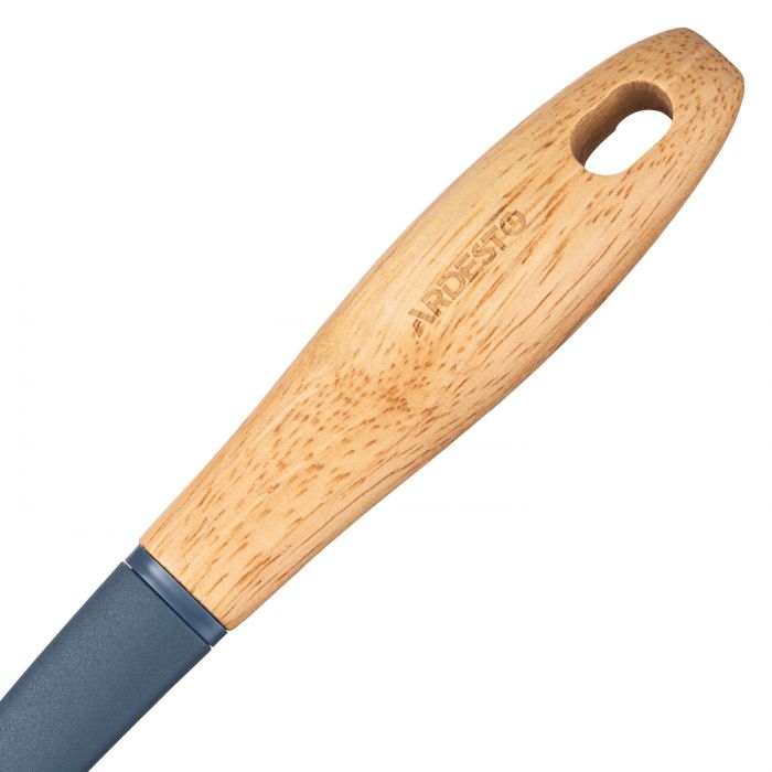 Лопатка з прорізами ARDESTO Midori, 34.5см, нейлон, дерево, синій