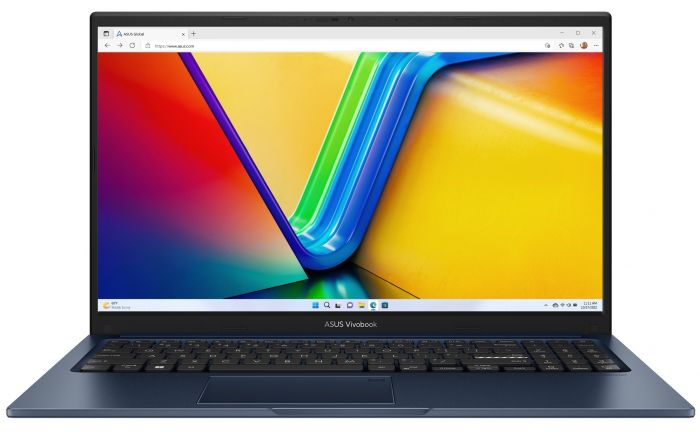 Ноутбук ASUS Vivobook 15 X1504ZA-BQ604 15.6" FHD IPS, Intel i3-1215U, 16GB, F512GB, UMA, NoOS, Блакитний