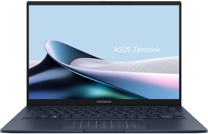 Ноутбук ASUS Zenbook 14 UX3405MA-PP301X 14" 3K OLED, Intel Ultra 9 185H, 32GB, F1TB, UMA, Win11P, Блакитний