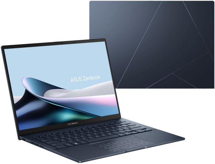 Ноутбук ASUS Zenbook 14 UX3405MA-PP301X 14" 3K OLED, Intel Ultra 9 185H, 32GB, F1TB, UMA, Win11P, Блакитний