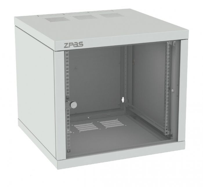 Шафа  ZPAS 19", 15U, Z-BOX, з змінними бічними стінками, 600х600 мм, максимально 100кг, сіра