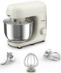 Міксер Tefal планетарний Bake Essential 800Вт, насадки-3, чаша-нерж., метал, 4.8л, білий