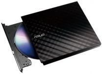 Привід оптичний портативний ASUS SDRW-08D2S-U LITE DVD+-R/RW burner USB2.0 чорний Retail Box Slim