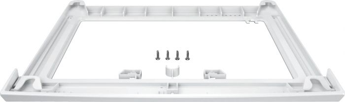 Комплект монтажний Siemens для з'єднання пральної машини з сушильною машиною, висувна полиця, білий