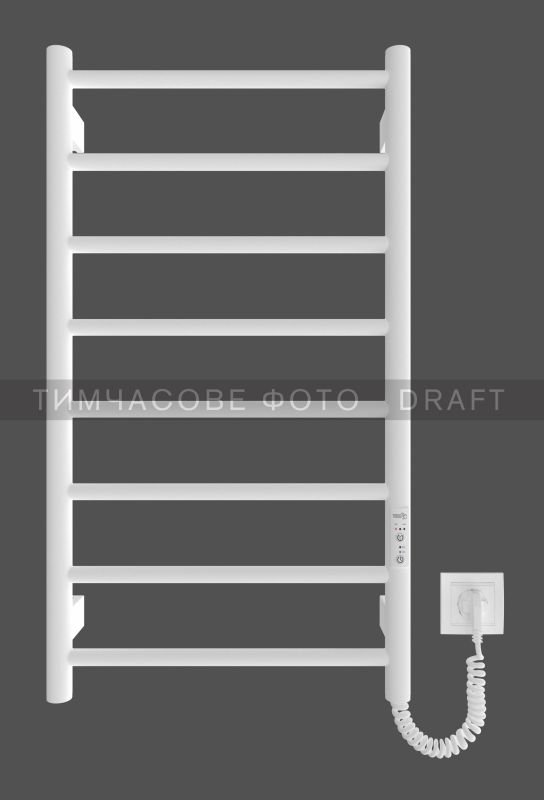 Рушникосушка Ardesto електрична  Classik-TR K, 770x430х80мм, таймер-регулятор, сталь, білий матовий