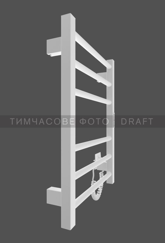 Рушникосушка Ardesto електрична  Square-TR K, 570х430х80мм, таймер-регулятор, сталь, білий матовий