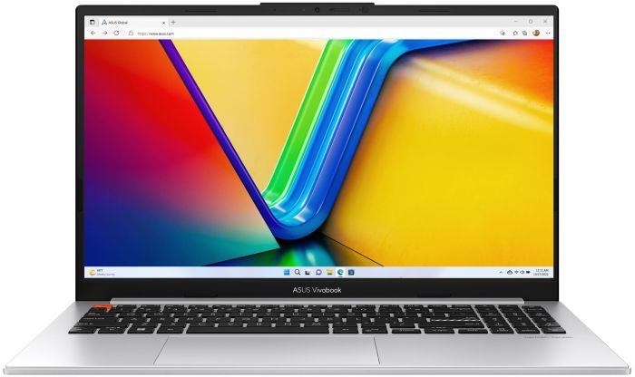 Ноутбук ASUS Vivobook S 15 K5504VA-MA383 15.6" 2.8K OLED, Intel i7-13700H, 16GB, F1TB, UMA, NoOS, Сріблястий