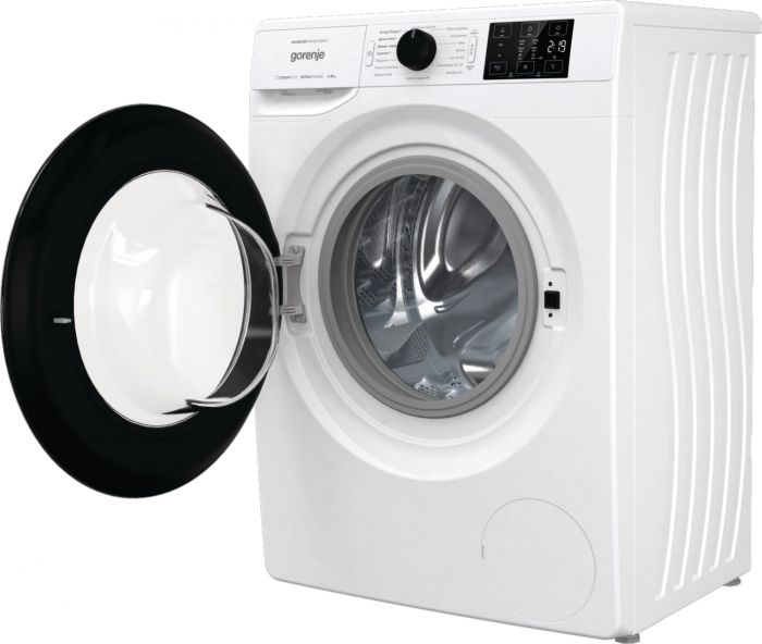 Пральна машина Gorenje фронтальна, 8кг, 1400, A+++, 46,5см, дисплей, пара, інвертор, білий