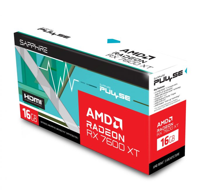 Відеокарта SAPPHIRE Radeon RX 7600 XT 16GB GDDR6 PULSE GAMING OC