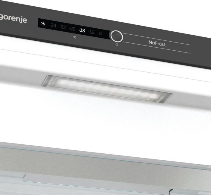 Морозильна камера Gorenje вбудована, 177x56х56, 212л, А++, NF, диспл внутр., білий