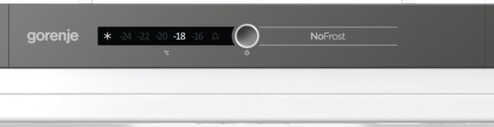 Морозильна камера Gorenje вбудована, 177x56х56, 212л, А++, NF, диспл внутр., білий