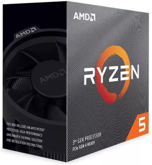 Центральний процесор AMD Ryzen 5 3600 6C/12T 3.6/4.2GHz Boost 32Mb AM4 65W Wraith Stealth cooler Box