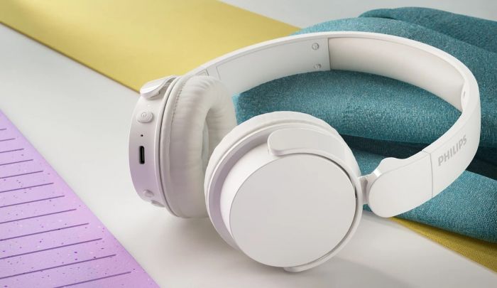 Навушники On-ear Philips TAH4209 BT 5.3, Wireless, Mic, Білий