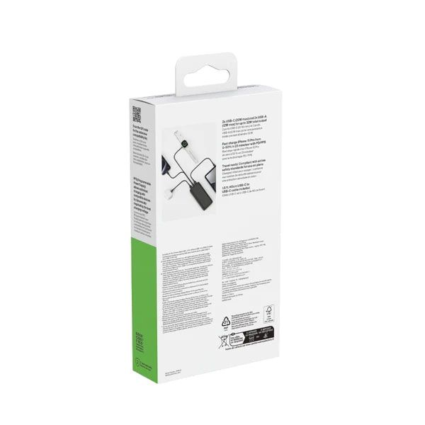 Акумулятор портативний літій-іонний Power Bank Belkin 26000мА·год, 32Вт, USB-A/USB-C PD PPS, чорний