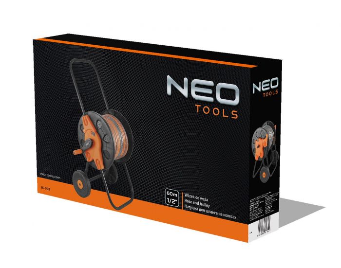 Котушка для шланга Neo Tools на колесах 60м 1/2" 20м 3/4"