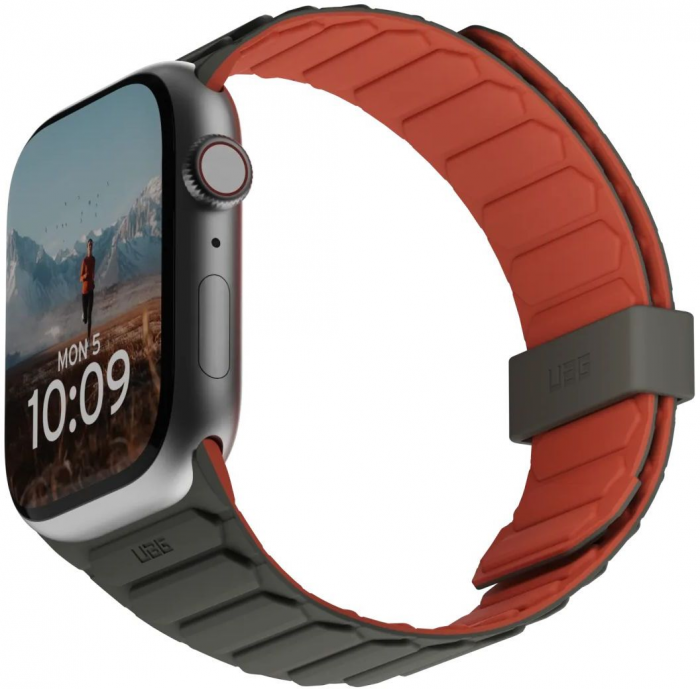 Ремінець UAG для Apple Watch Ultra 2/Ultra-49-45-44-42mm, Pathfinder, Olive/Rust