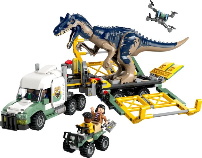 Конструктор LEGO Jurassic World Місії динозаврів: Вантажівка для перевезення алозавра