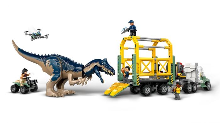 Конструктор LEGO Jurassic World Місії динозаврів: Вантажівка для перевезення алозавра