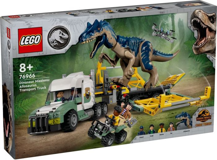 Конструктор LEGO Jurassic World Місії динозаврів: Вантажівка для перевезення алозавра