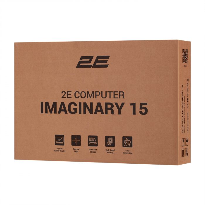 Ноутбук 2E Imaginary 15.6" FHD IPS AG, Intel i5-1335U, 16GB, F1TB, UMA, DOS, Чорний