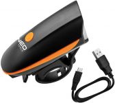 Ліхтар велосипедний Neo Tools фронтальний, 250 люмен, 3Вт, USB, 1200мА•год, 3 функцій освітлення, IPX4