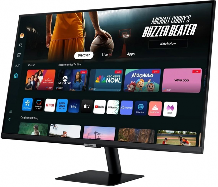 Монітор Samsung 32"S32DM702 HDMI, USB, Bluetooth, VA, 3840x2160, 4ms