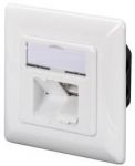 Настінна розетка DIGITUS CАТ 6 STP 2xRJ45, 8P8C, для прихованої проводки