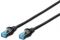 Патч-корд DIGITUS CAT 5e SF-UTP, 2м, AWG 26/7, Cu, PVC, чорний
