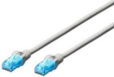 Патч-корд DIGITUS CAT 5e UTP, 2м, AWG 26/7, CCA, PVC, сірий