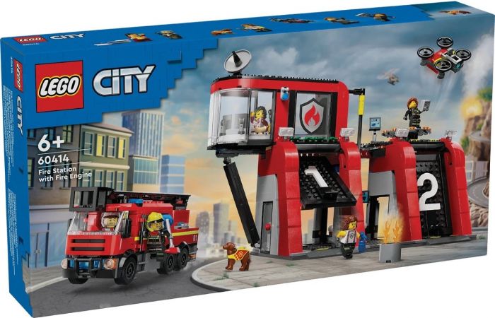 Конструктор LEGO City Пожежне депо з пожежною машиною