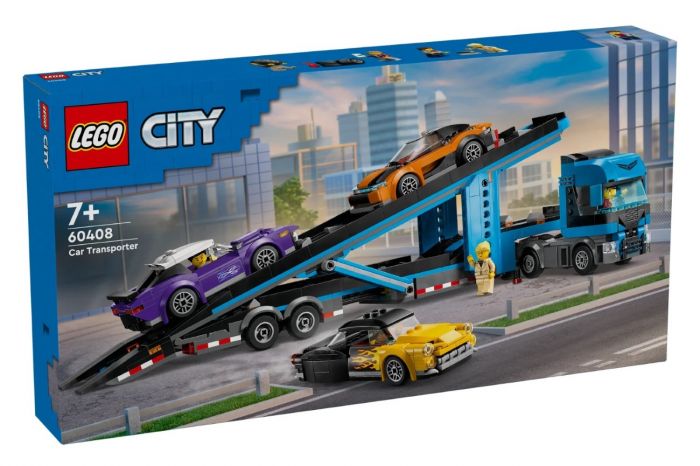 Конструктор LEGO City Вантажівка-транспортер зі спортивними авто