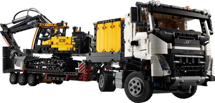 Конструктор LEGO Technic Вантажівка Volvo FMX і Електричний екскаватор EC230