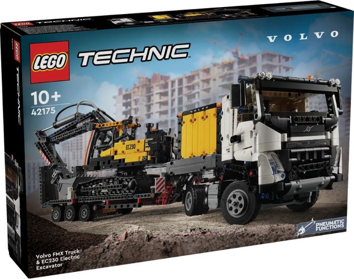 Конструктор LEGO Technic Вантажівка Volvo FMX і Електричний екскаватор EC230