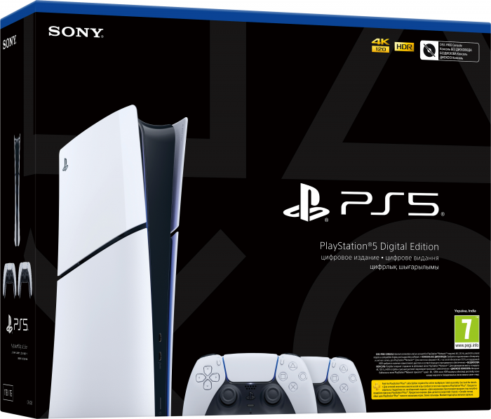 Ігрова консоль PlayStation 5 Slim Digital Edition (2 геймпади Dualsense)