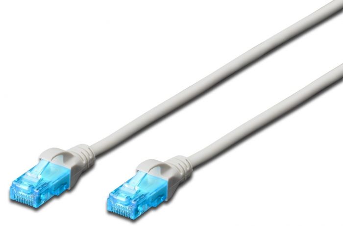 Патч-корд DIGITUS CAT 5e UTP, 20м, AWG 26/7, CCA, PVC, сірий