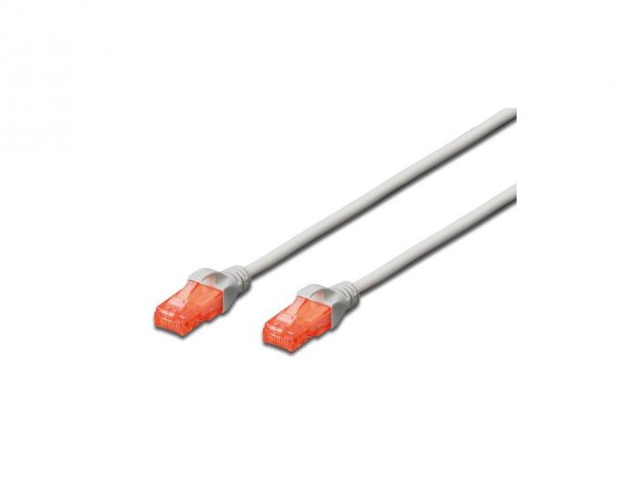 Патч-корд DIGITUS CAT 6 UTP, 2м, AWG 26/7, Cu, LSZH, сірий