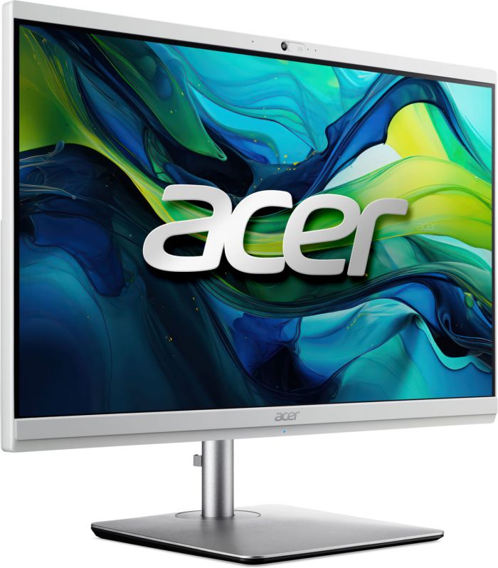 Комп'ютер персональний моноблок Acer Aspire C24-195ES 23.8" FHD Intel U7-155U, 16GB, F512GB, UMA, WiFi, кл+м, 3р, без ОС, сірий