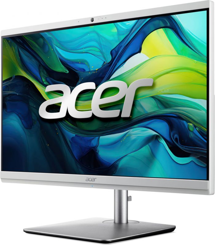 Комп'ютер персональний моноблок Acer Aspire C24-195ES 23.8" FHD Intel U7-155U, 16GB, F512GB, UMA, WiFi, кл+м, 3р, без ОС, сірий