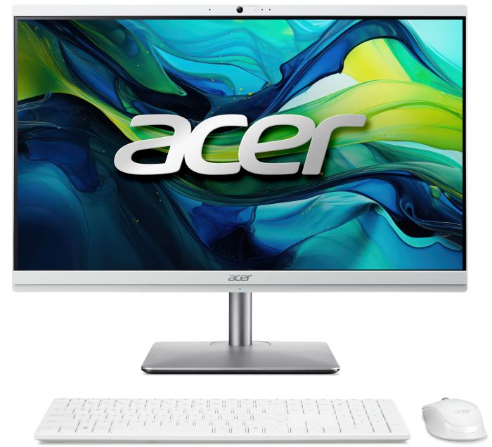 Комп'ютер персональний моноблок Acer Aspire C24-195ES 23.8" FHD Intel U7-155U, 32GB, F1TB, UMA, WiFi, кл+м, 3р, без ОС, сірий