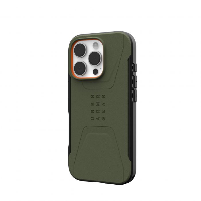 Чохол UAG для iPhone 16 Pro, Civilian Magsafe, Olive Drab