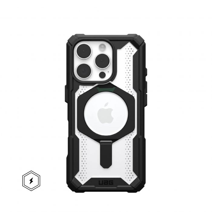 Чохол UAG для iPhone 16 Pro, Plasma XTE MagSafe, Black/Clear